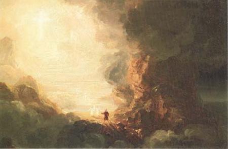 Thomas Cole Study for The Cross and the World:The Pilgrim of the Cross at the End of His Journey (mk13) oil painting image